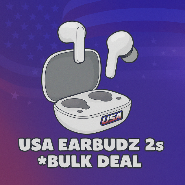(20 PAIRS) OF USA EARBUDZ Pro 2s *BULK DEAL*